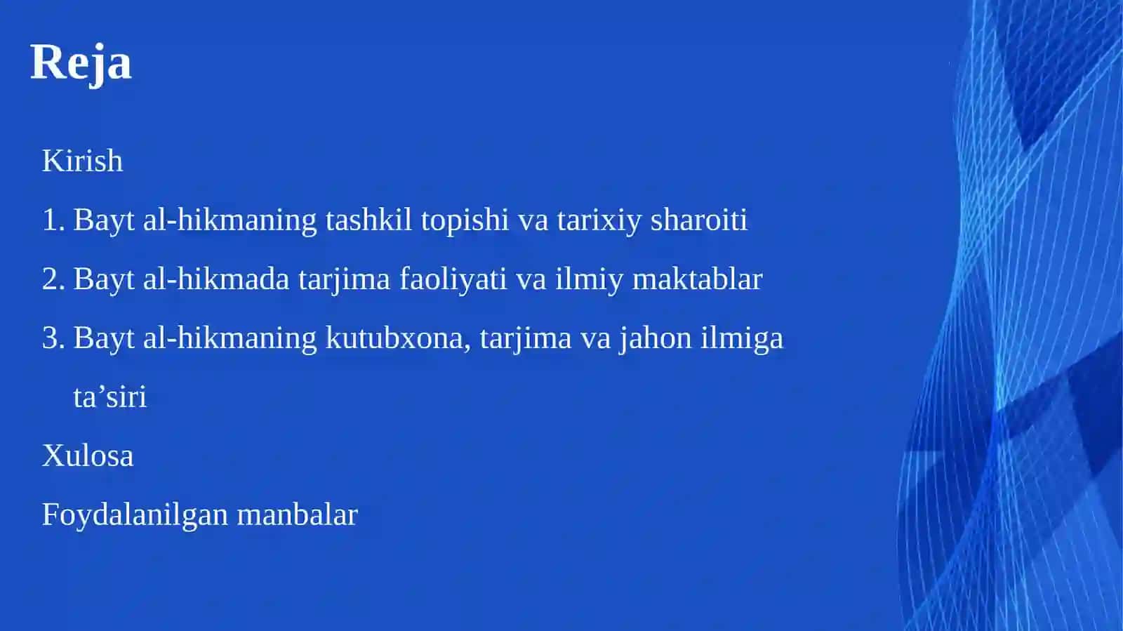 Bayt al-hikma” –yirik kutubxona 2