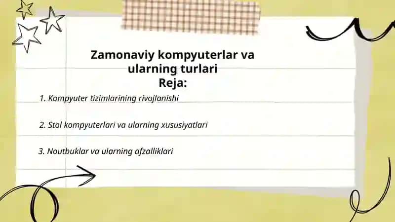 Zamonaviy kompyuterlar va ularning turlari 2