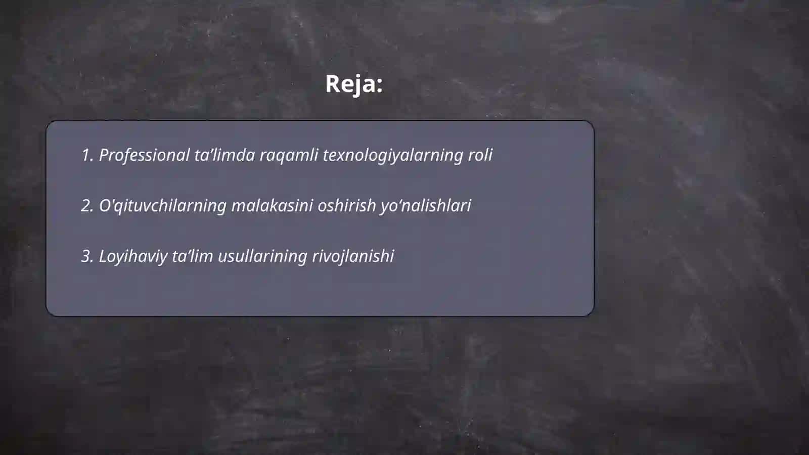 Professional Taʼlim Rivojlanishining Asosiy Tendensiyalari 2