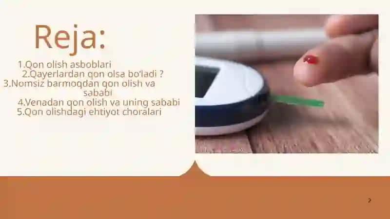 Qon olish texnologiyasi 2
