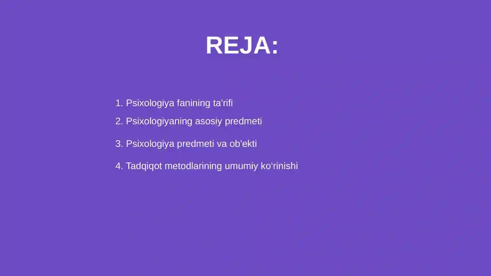 Psixologiya fanining predmeti va tadqiqot metodlari 2