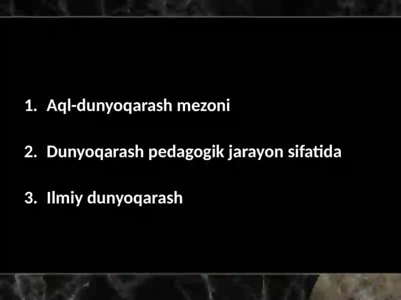 Ilmiy Dunyoqarash 2
