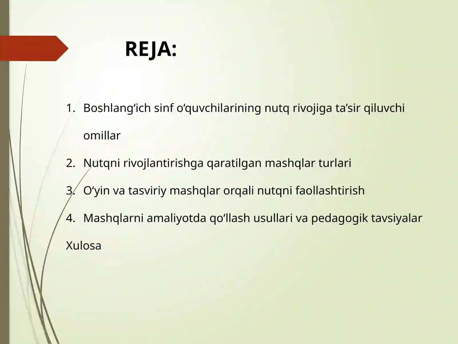 Boshlang‘ich sinf o‘quvchilarini nutqini o‘stirishga oid mashq turlarini ishlab chiqish 2