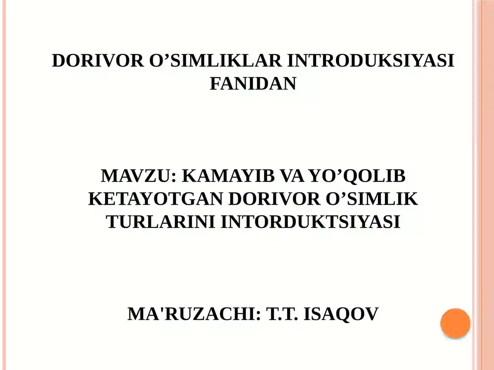 Omonqora turlari bioekologiyasi 2