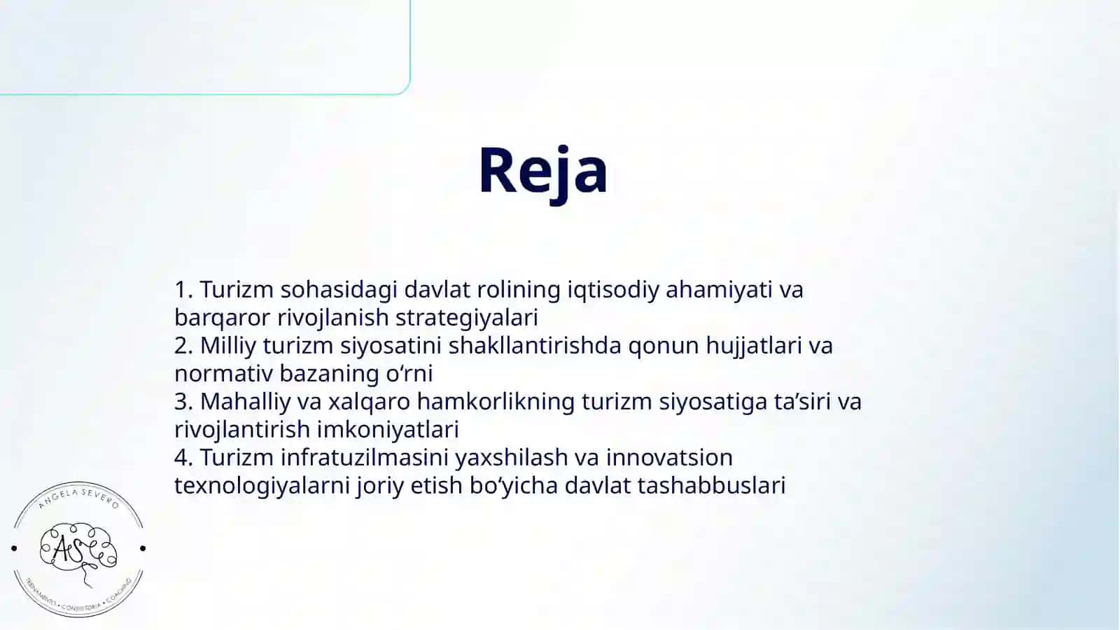 TURIZM SOHASIDA DAVLAT SIYOSATI 2