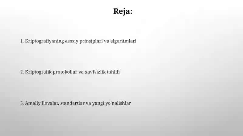 Kriptografik ilovalar 2