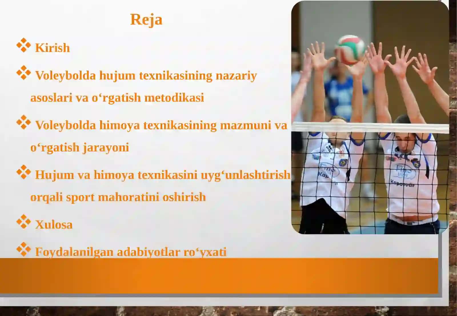 Voleybolo‘yinidahujumvahimoyatexnikasinio‘rgatish 2