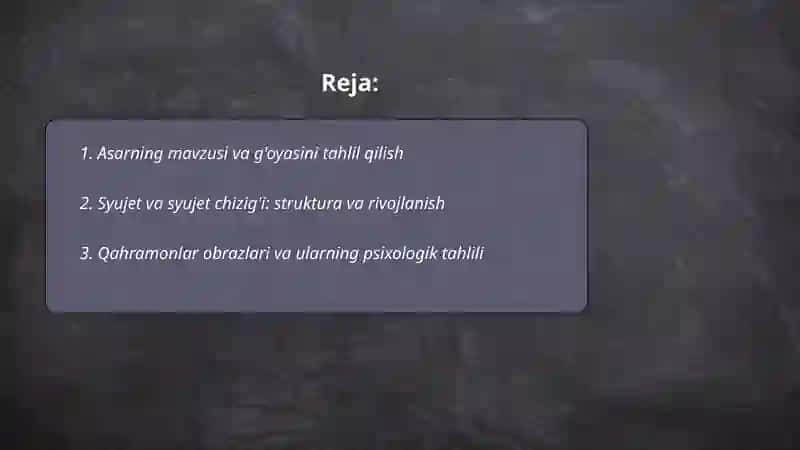 Badiiy asar tahlili 2