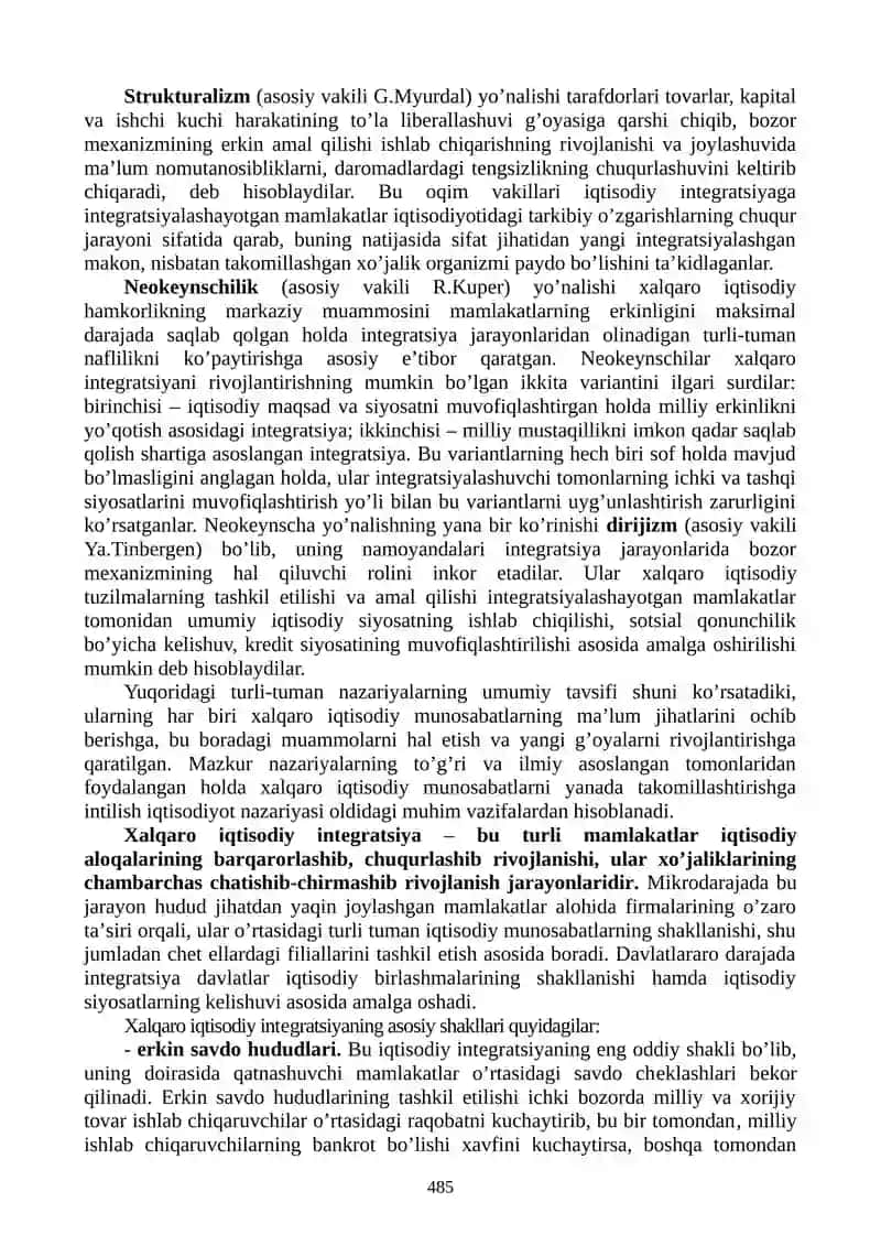 Xalqaro iqtisodiy intеgratsiya va O'zbekistonning jahon hamjamiyatiga kirib borishi 2