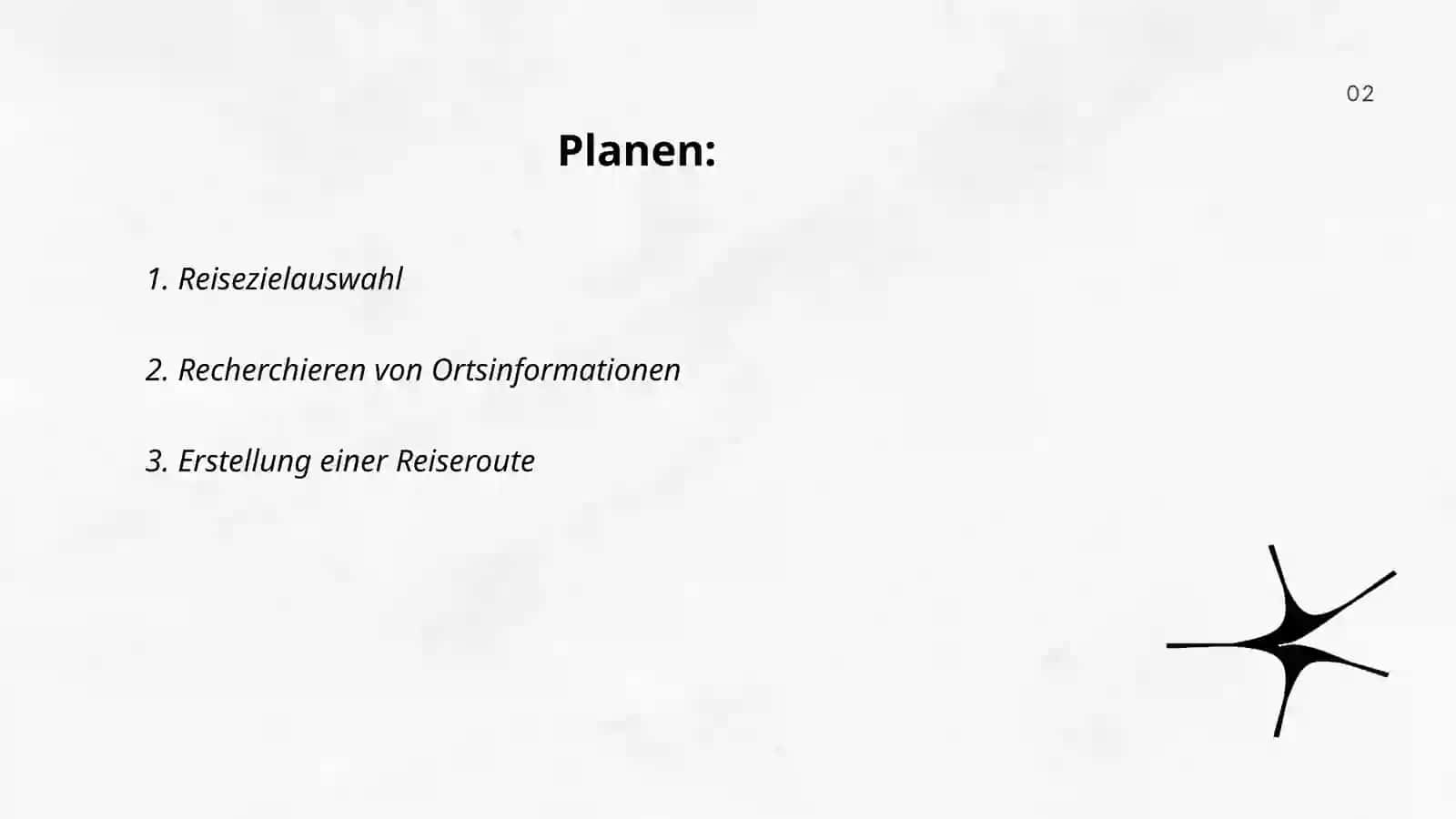 Erstellung und Präsentation eines Reiseberichts mit Ortsnamen, Informationen und Bildern 2