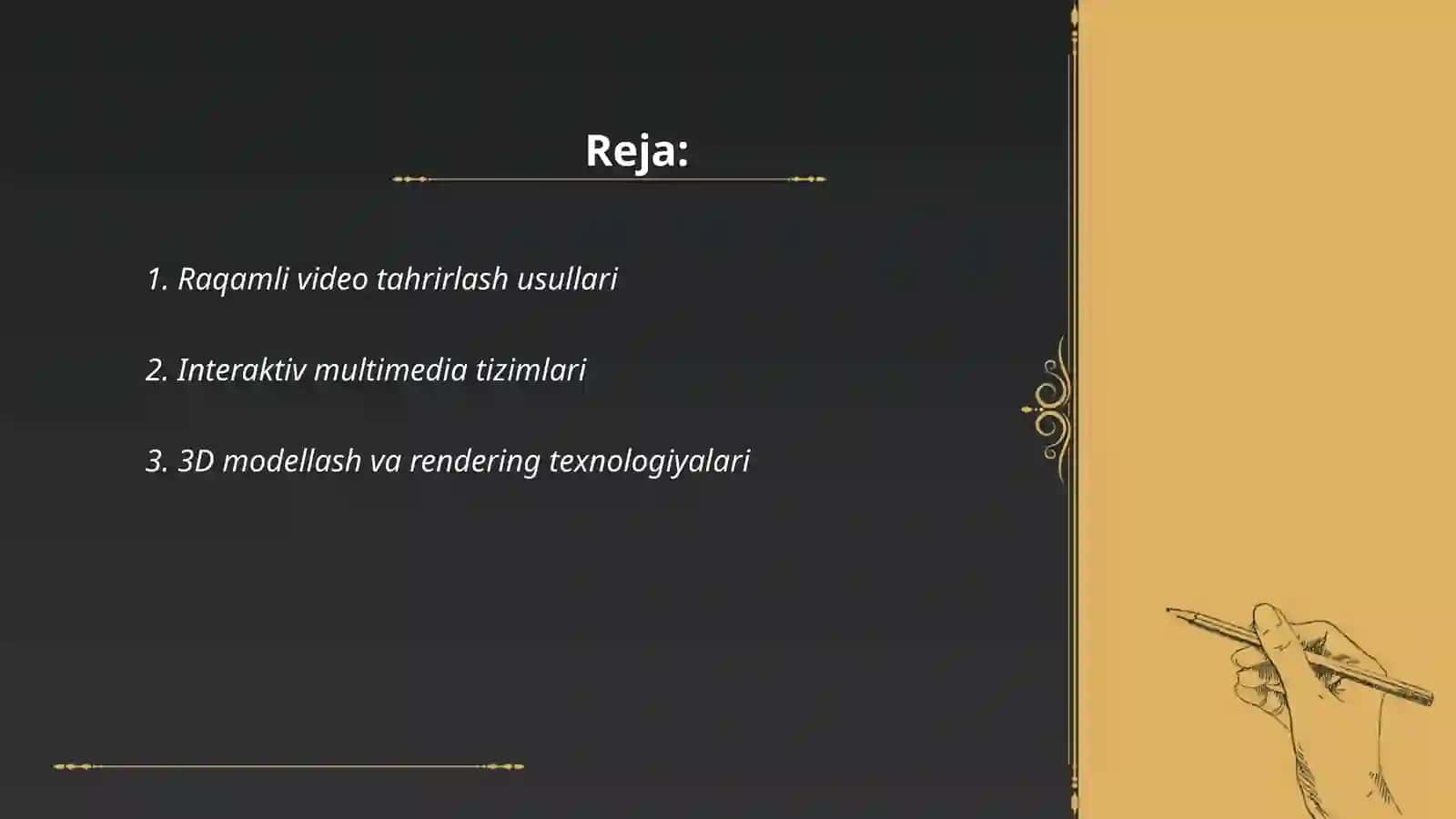 Zamonaviy multimedia texnologiyalari 2