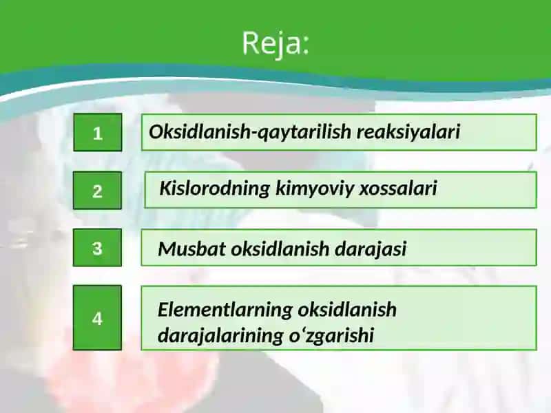 Oksidlanish-qaytarilish reaksiyalari 2