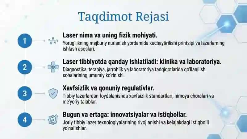 Lazerning tibbiyotda qoʻllanilishi 2