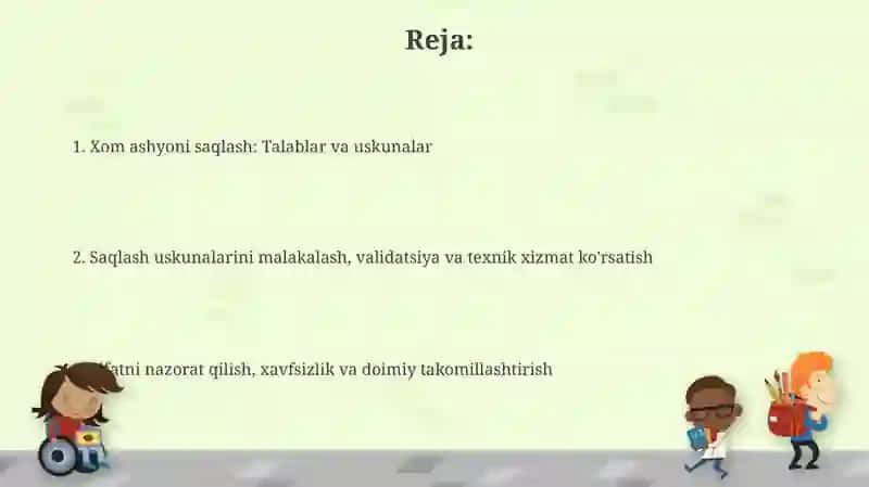 Xom ashyoni saqlash 2
