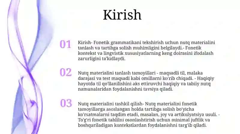Nutqni Grammatik Tomonini Tekshirishda Nutqiy Material Tanlash Va Tartibga Solish 2