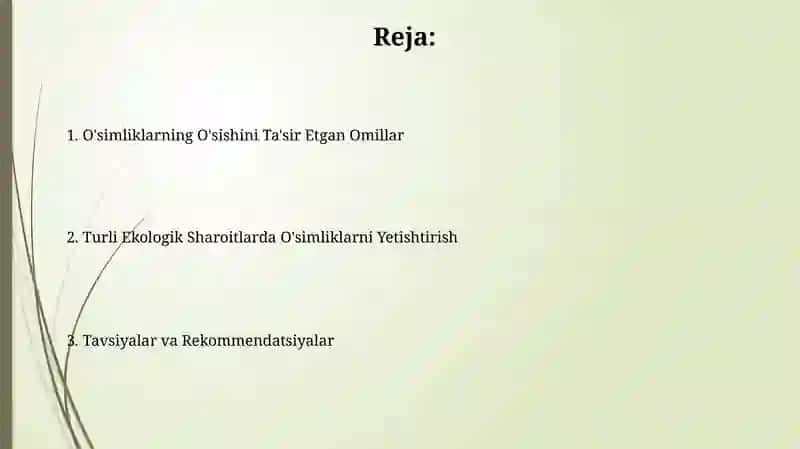 Turli Ekologik Sharoitlarda O'simliklarni Yetishtirish 2