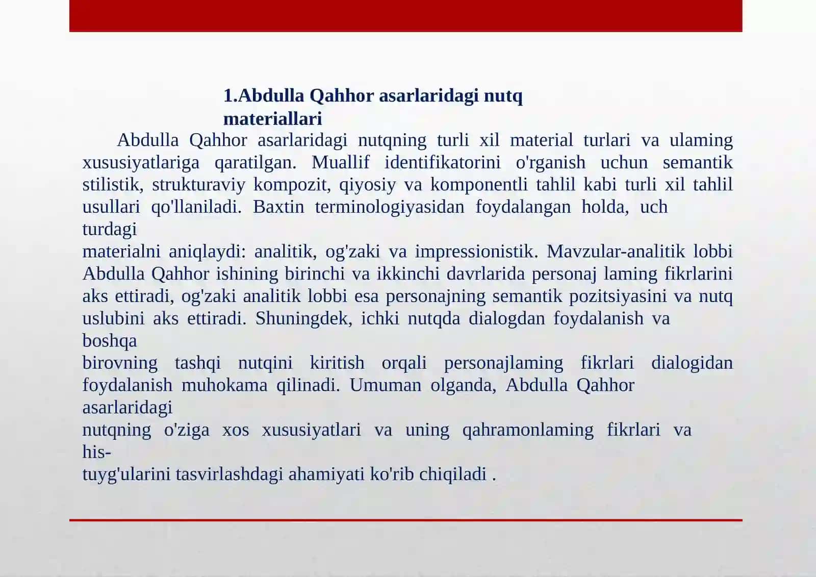 A.Qahhor asarlarida nutq va notiqlik masalalari 2
