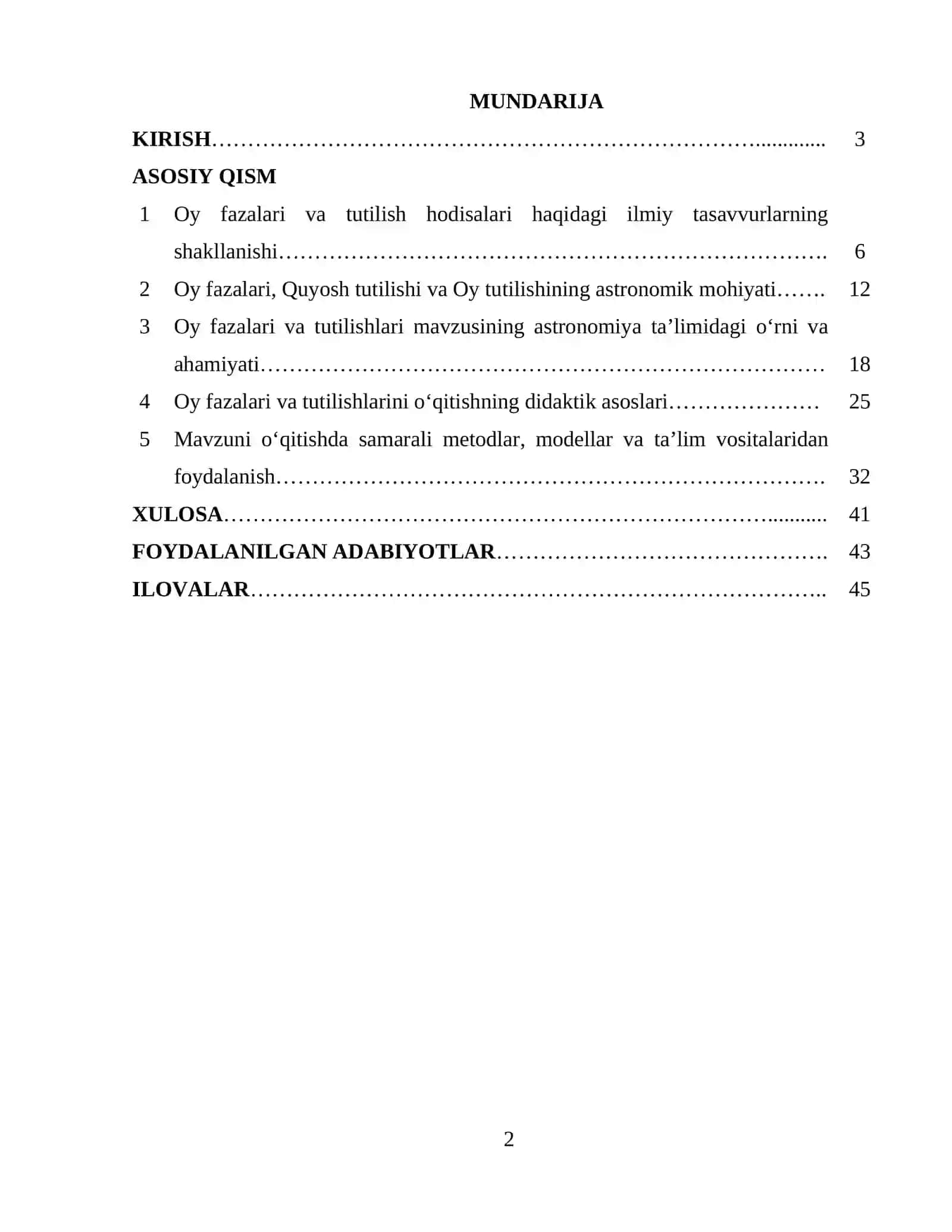 Oy fazalari va tutilishlarini o‘qitish metodikasi 2