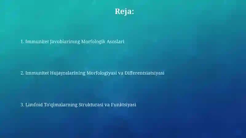 Immun-himoya reaksiyalarining morfologik asoslari 2