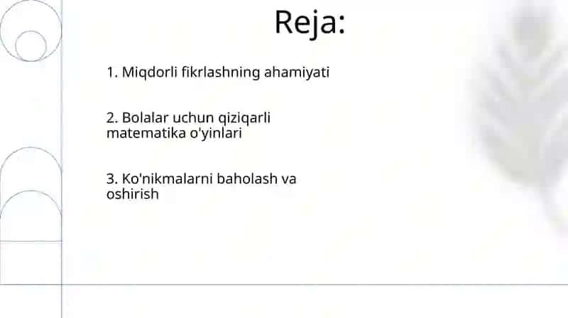 Bolalar uchun qiziqarli matematika o'yinlari 2