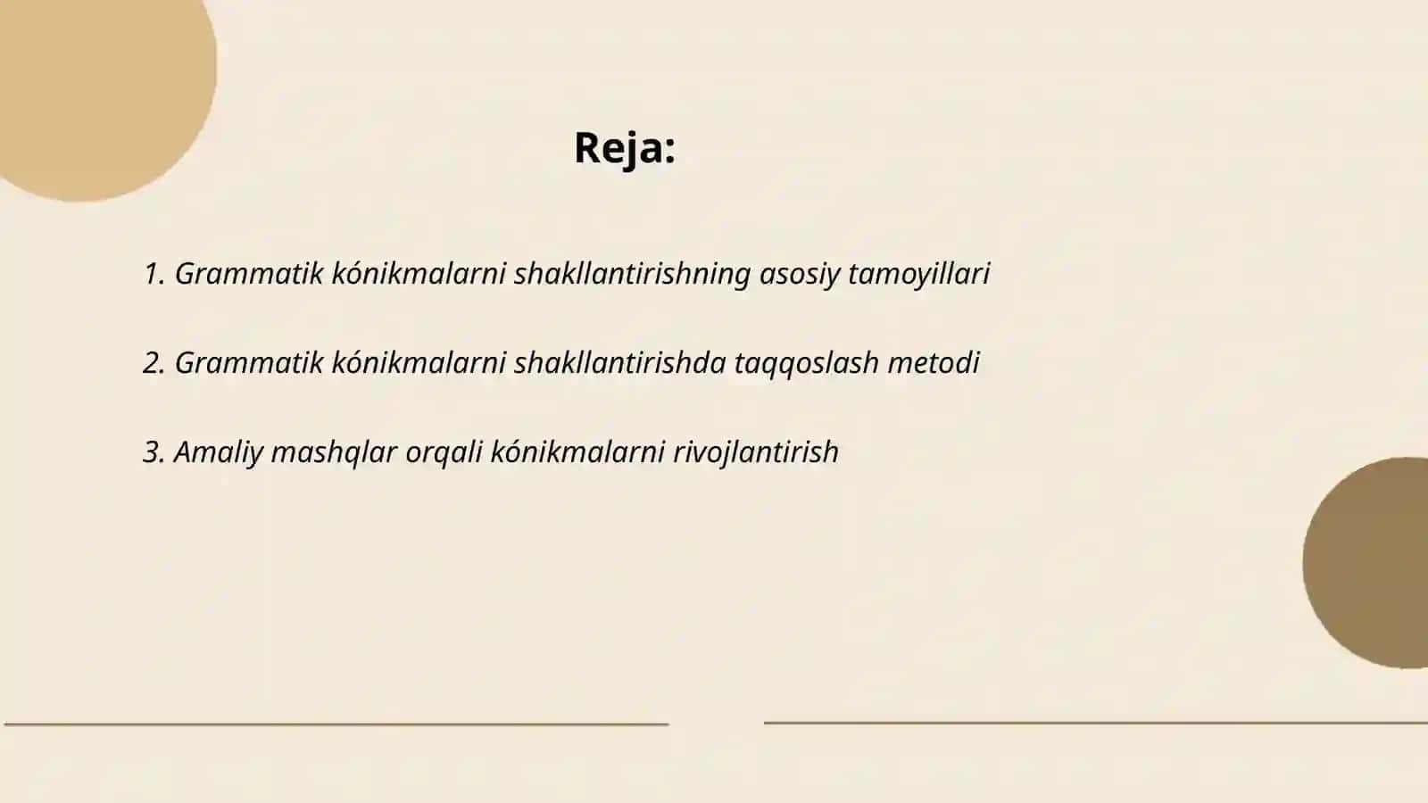 Grammatik kónikmalarni shakllantirish usullari va yóllari by Murtazoyeva Mahliyo 2
