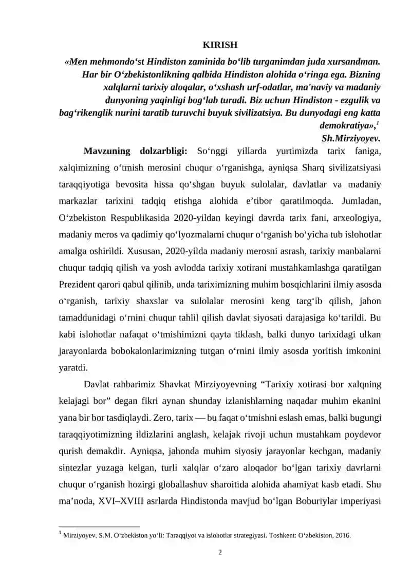 XVI-XVIII asrlarda Hindistonda Boburiylar imperiyasi 2