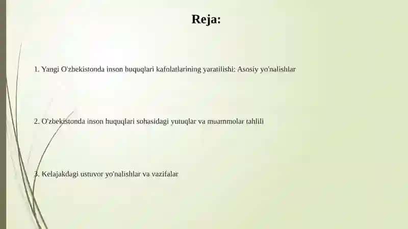 Konstitutsiyaviy islohotlar: Inson huquqlari uchun yangi asos 2