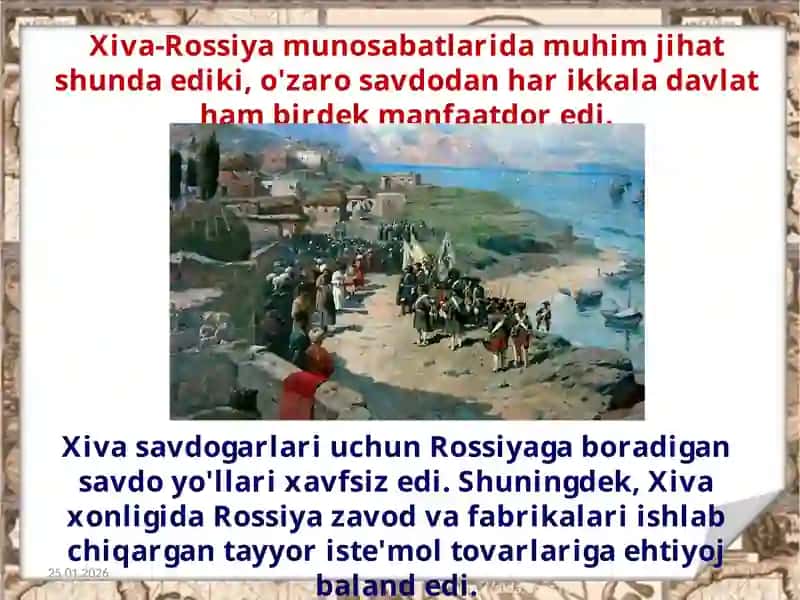 Xiva xonligining tashqi siyosati Muhammad Rahimxon I davrida Xiva xonligi 2