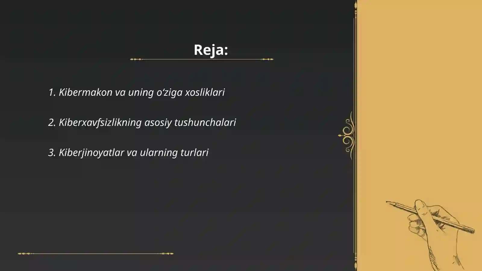Kiber makon kiber zoravonlik (cuberbulliying kiber xafsizlik tushunchalarining mohiyati 2