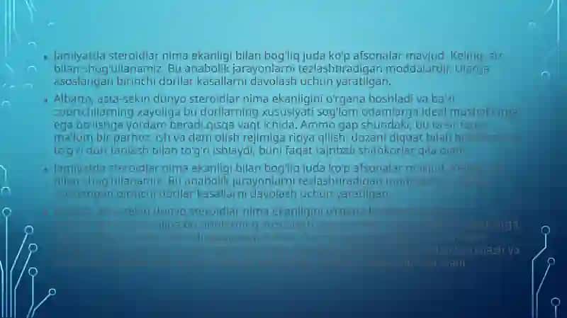 Stereoidlar va terpenlar stereo kimyosi haqida 2