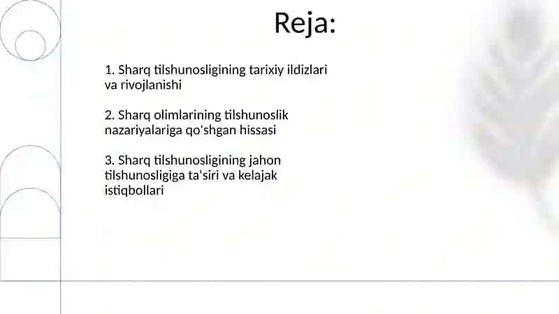 Sharq tilshunosligining rivojlanishi 2