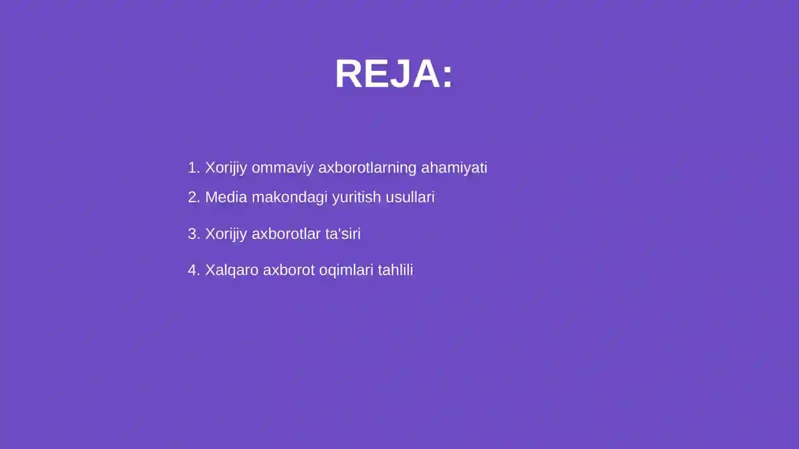 Xorijiy ommaviy axborotlarning media makondagi oʻrni 2