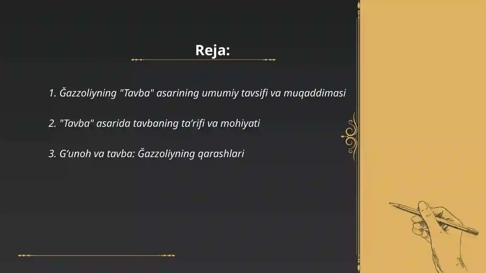 Ğazzoliyning Tavba asari 2