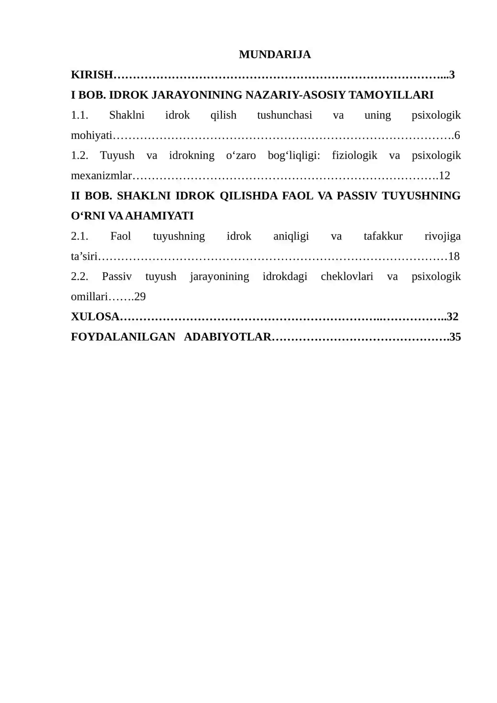 Shaklni idrok qilishda  faol va passiv tuyushning ro’li 2