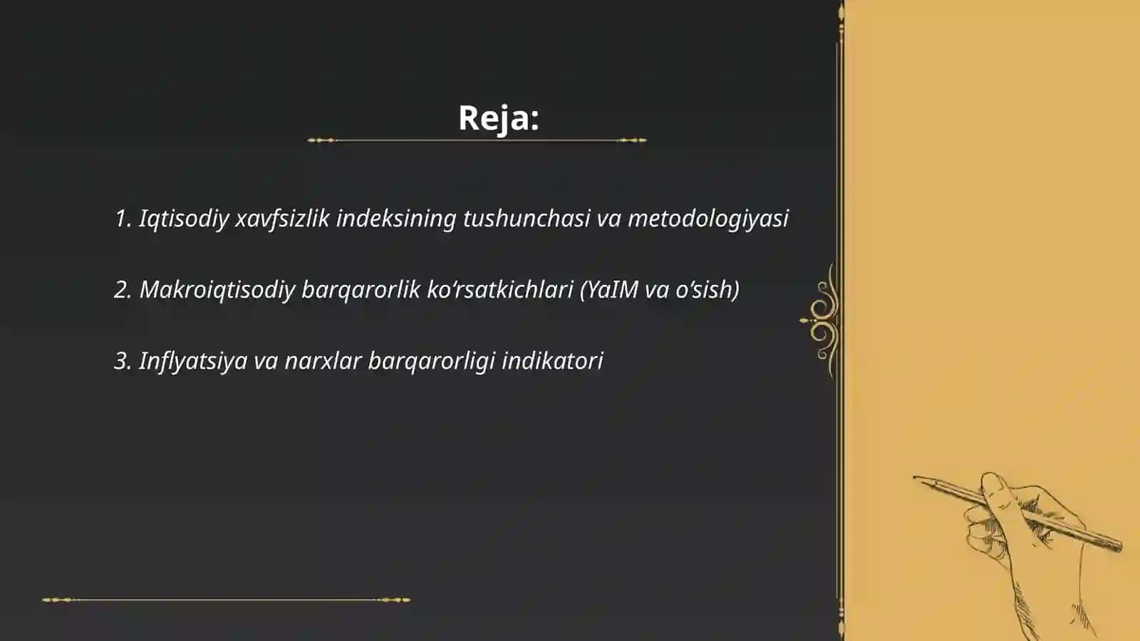 Iqtisodiy Xavfsizlik Indeksining Tarkibi 2
