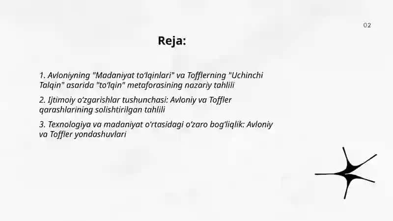 Avloniyning madaniyat toʻlqinlari maqolasi va tofflerning uchinchi talqin asarini qiyosiy tahlil qilish 2