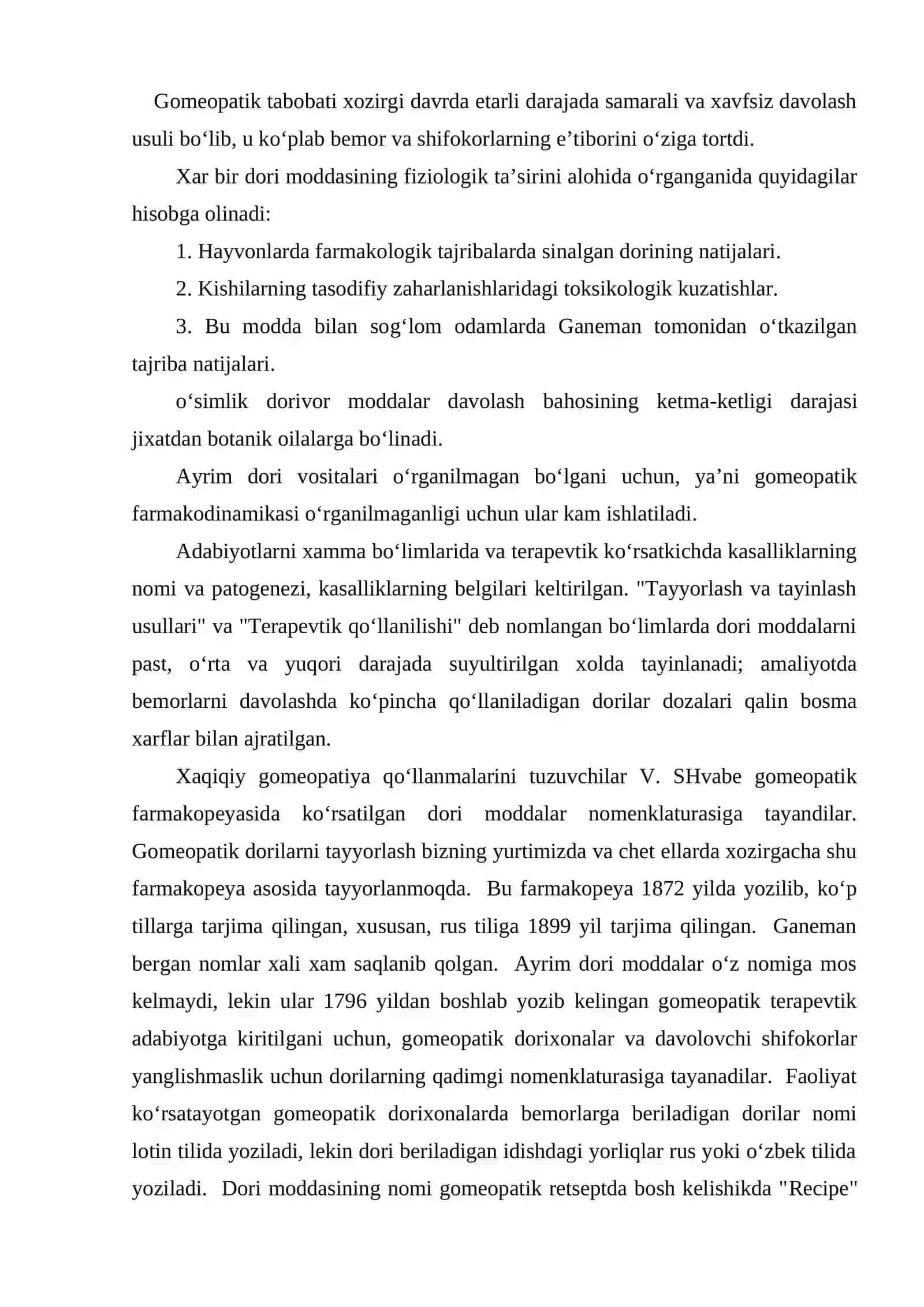 Vеtеrinariya amaliyotida ishlatiladigan gomеopatik prеparatlar tеxnologiyasi va nomеnkaturasi 2
