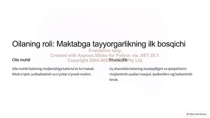 Bolalarni maktabga tayyorlashda oila va maktabgacha ta'limning o‘rni 2