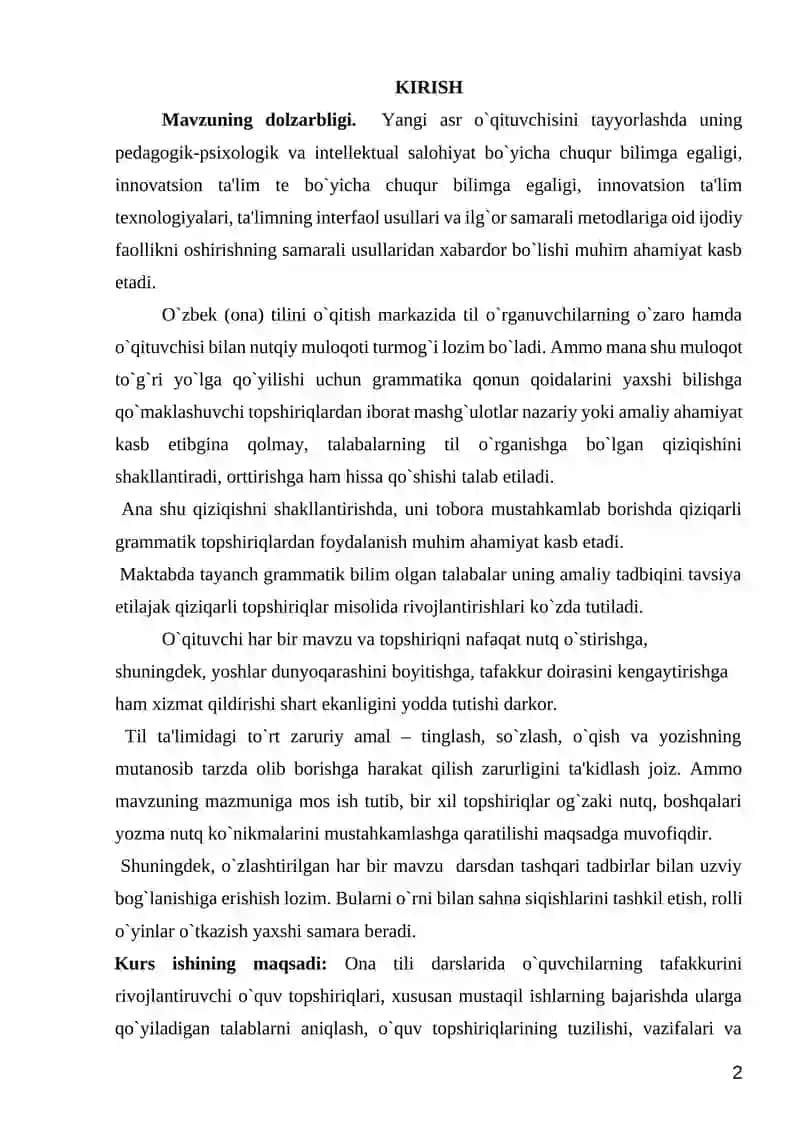 ONA TILI DARSLIKLARINI QIYOSIY-TANQIDIY TAHLILI 2