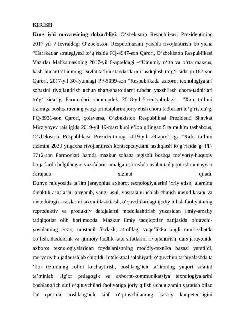 BOSHLANGʻICH SINFLARDA MATEMATIKA DARSLARIDA QOʻLLANILADIGAN OʻQUV VOSITALARINING AHAMIYATI 2