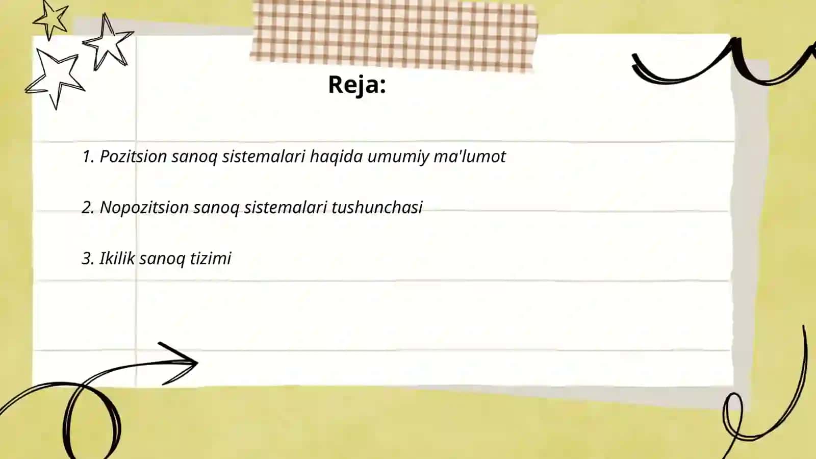 Pozitsion va nopozitsion sanoq sistemalari 2