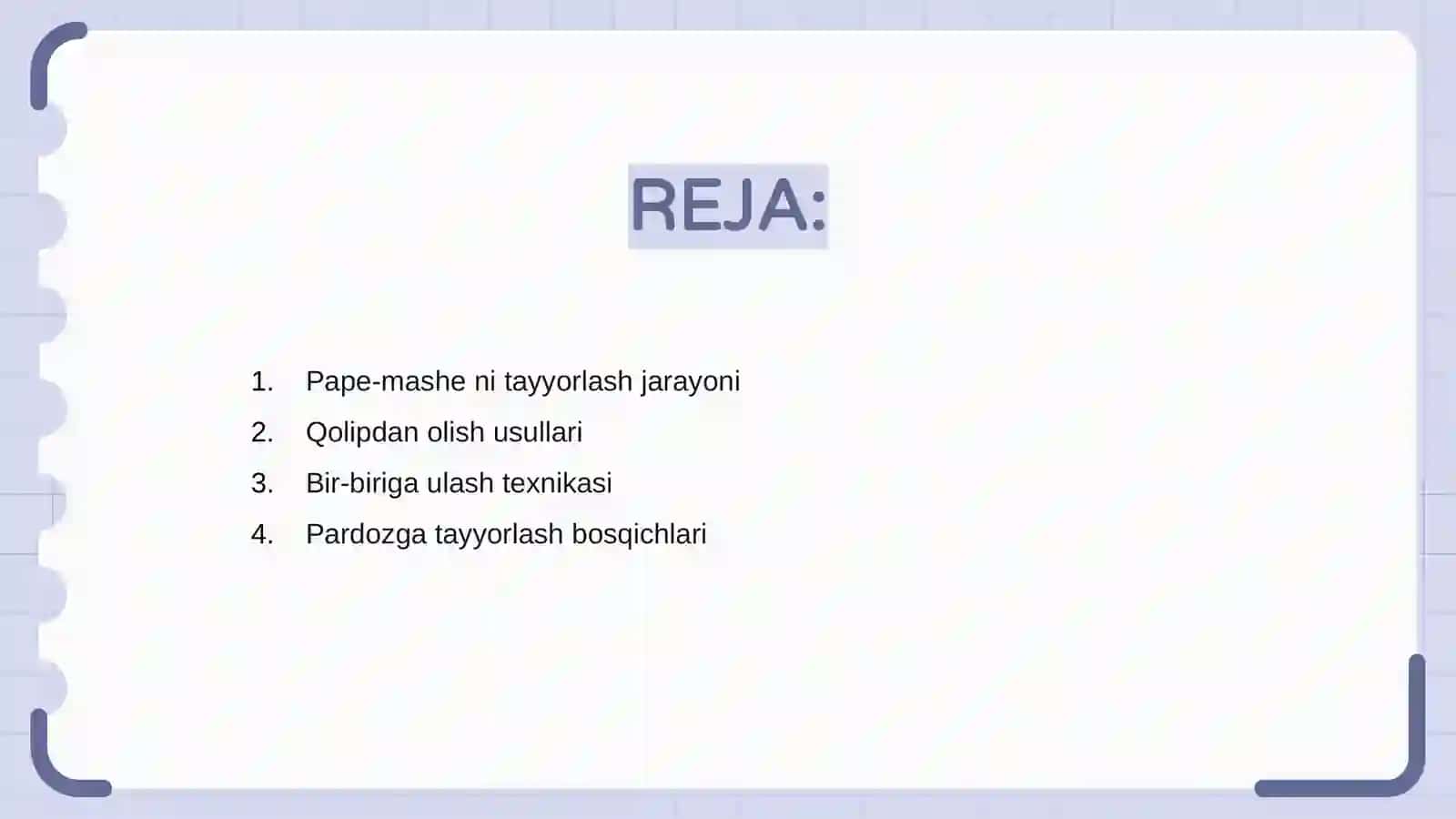 Pape-mashe tayyorlash jarayoni 2