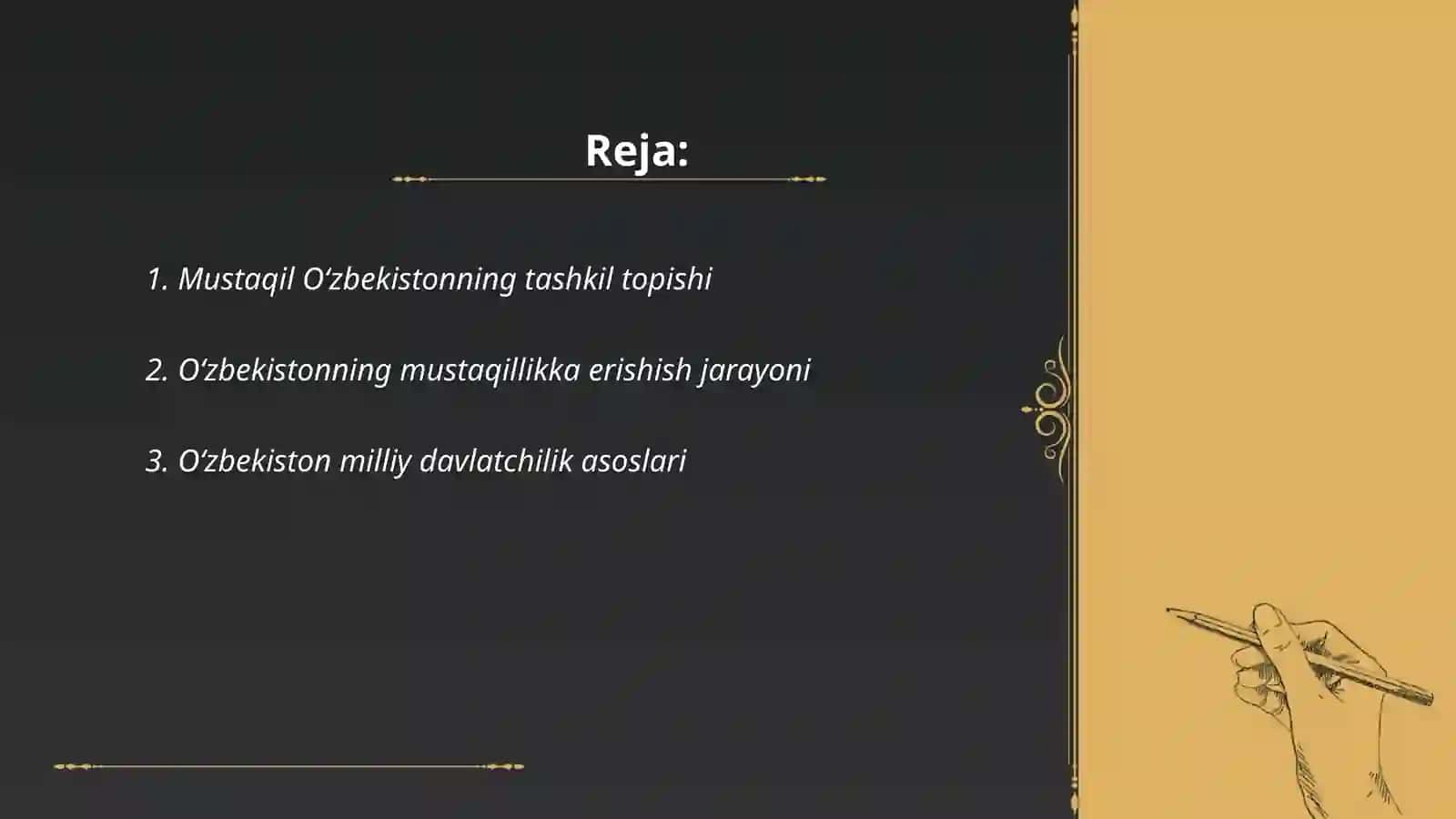 Mustaqil O‘zbekiston Respublikasi tashkil topishining tarixiy ahamiyati 2