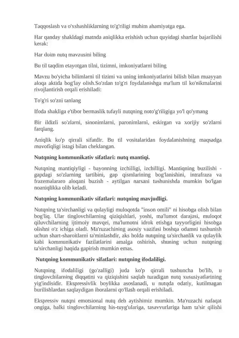 Nutqning kommunikativ sifatlari 2