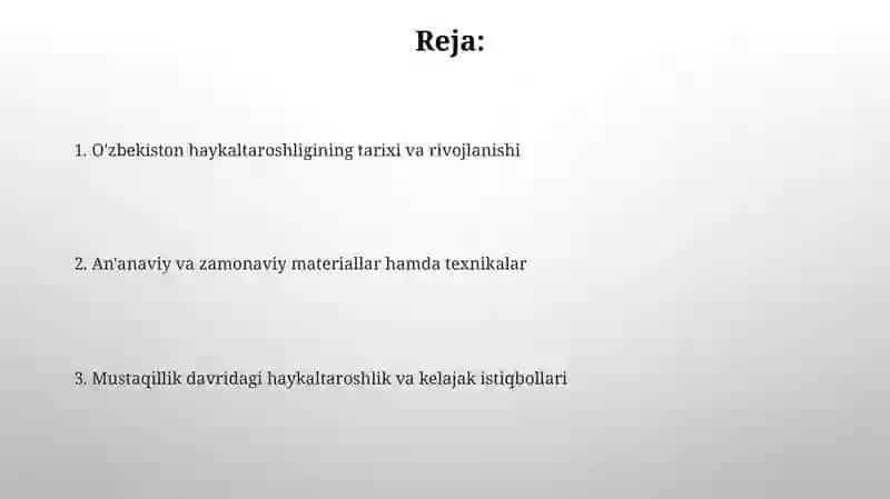 O'zbekistondagi Haykaltaroshlik San'ati 2