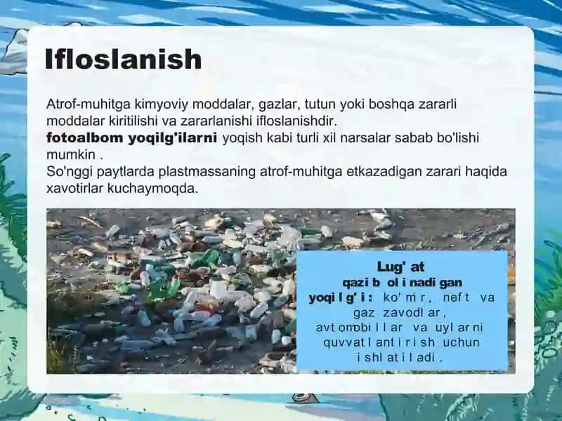 Okean va dengizlarning ifloslanishi 2