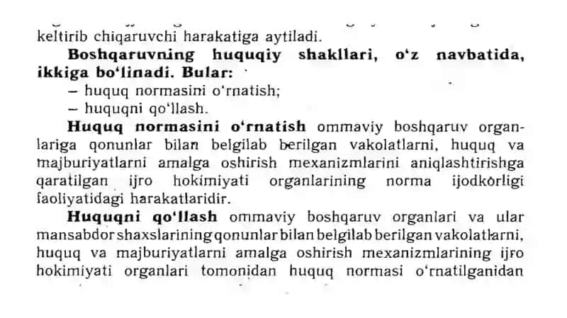 ДАВЛАТ БОШҚАРУВИНИНГ МАЪМУРИЙ-ҲУҚУҚИЙ ШАКЛЛАРИ ВА УСУЛЛАРИ 2