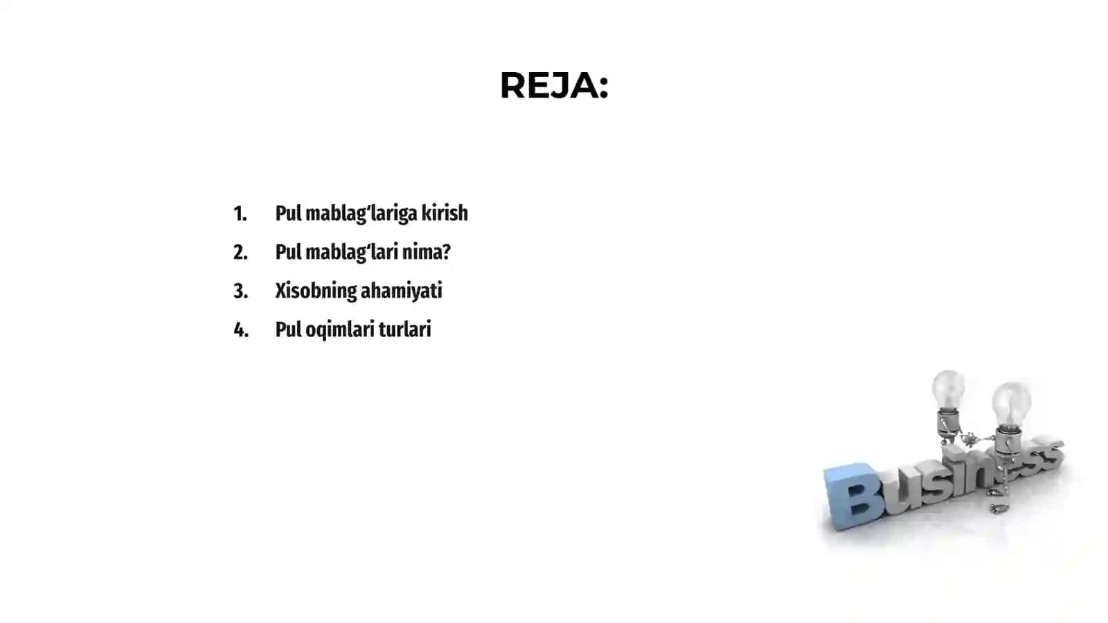 Pul mablag'lari xisobi 2