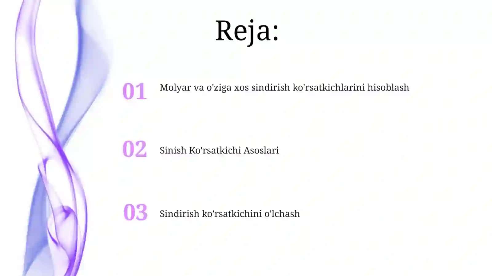 Suyuqliklarnimolyarvasolishtirmareflaksiyalarinihisoblash 2