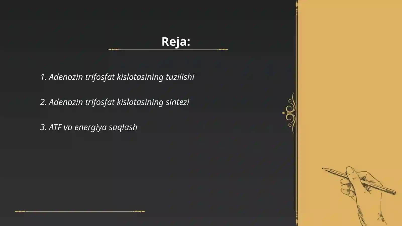 Adinozitrifosfat kislata va uning moddalar almashinuvidagi ahamiyati 2
